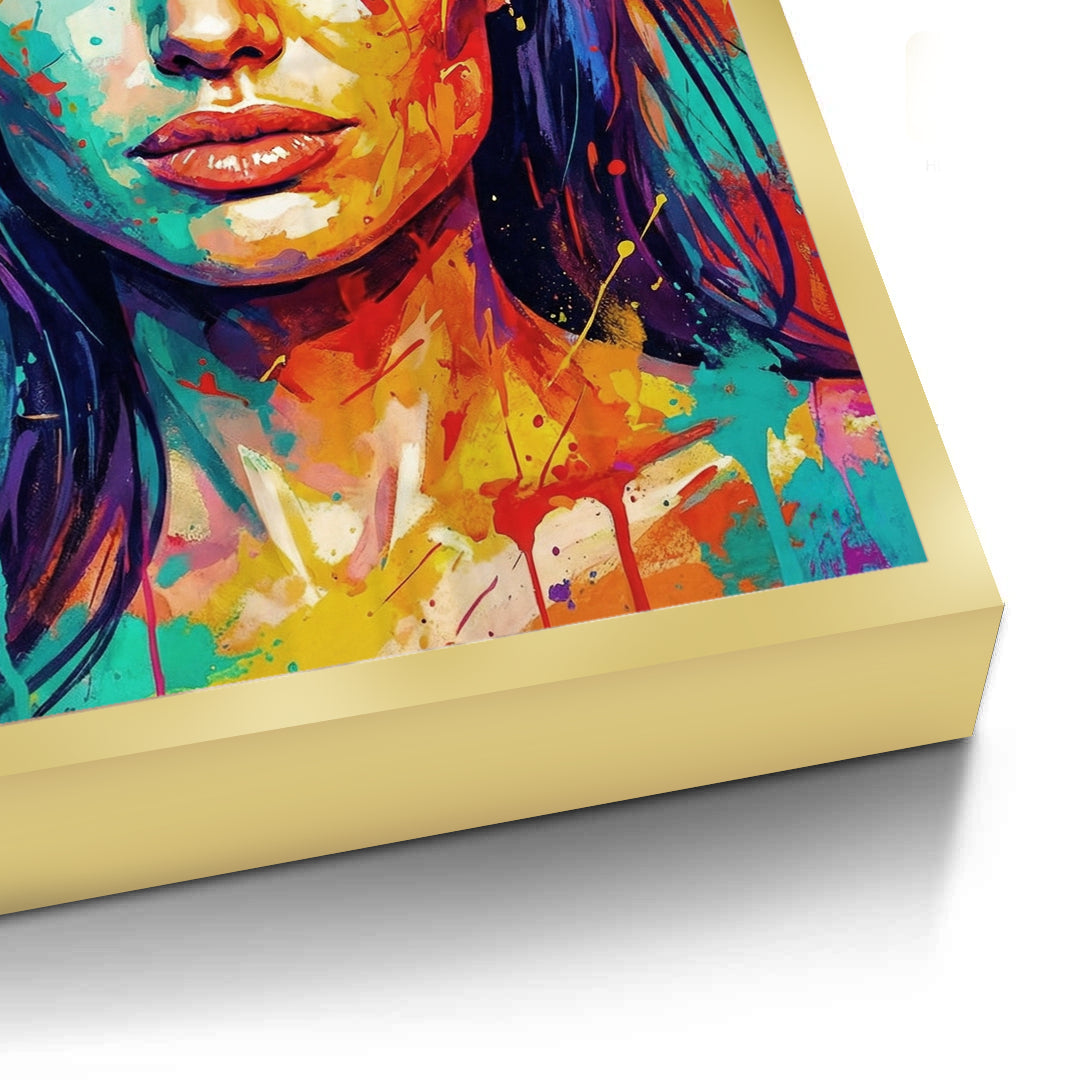 2Vibrant Angelina Pop Art - Fine Art
