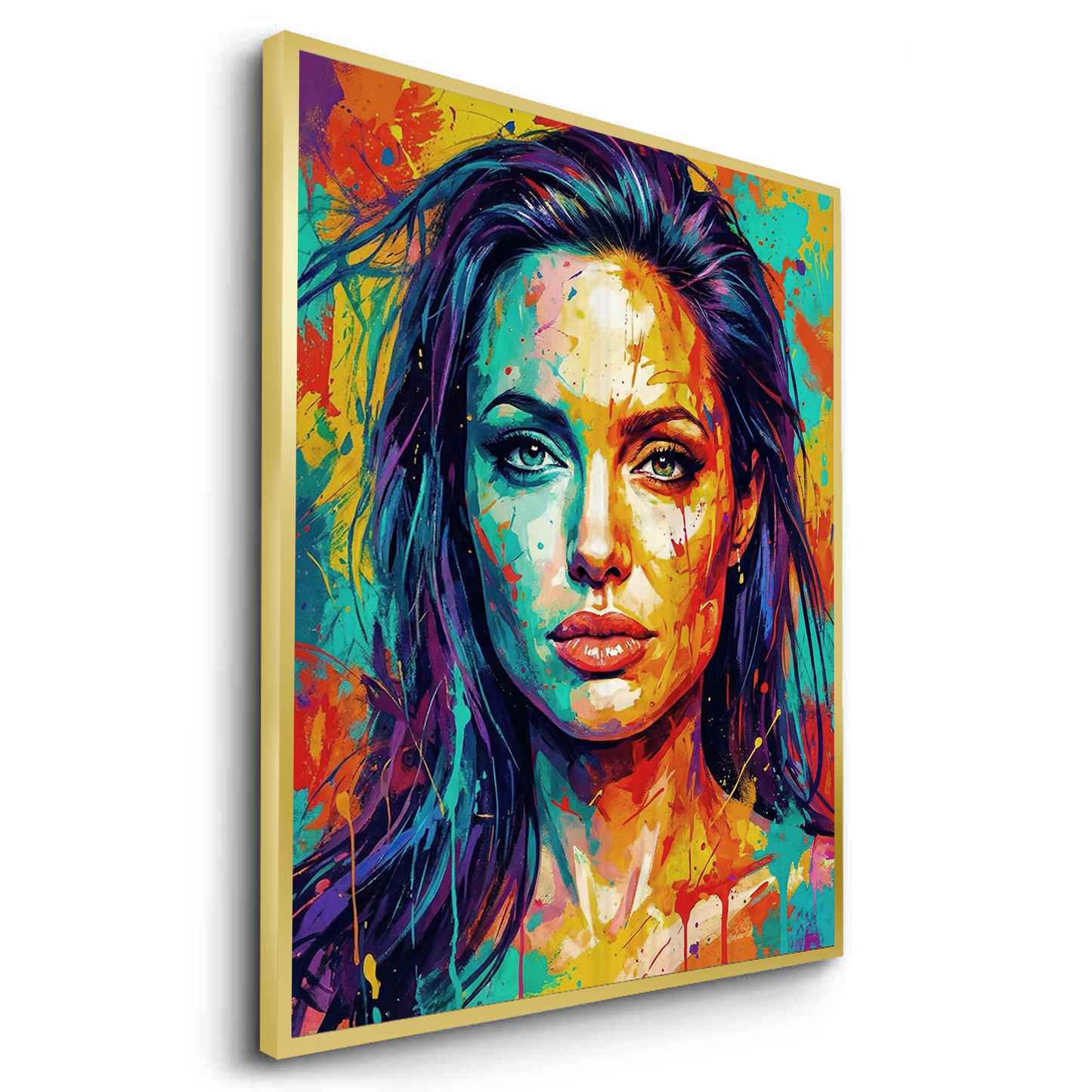 2Vibrant Angelina Pop Art - Fine Art
