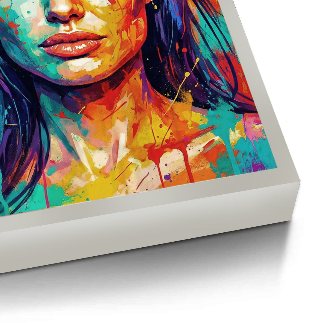 2Vibrant Angelina Pop Art - Fine Art