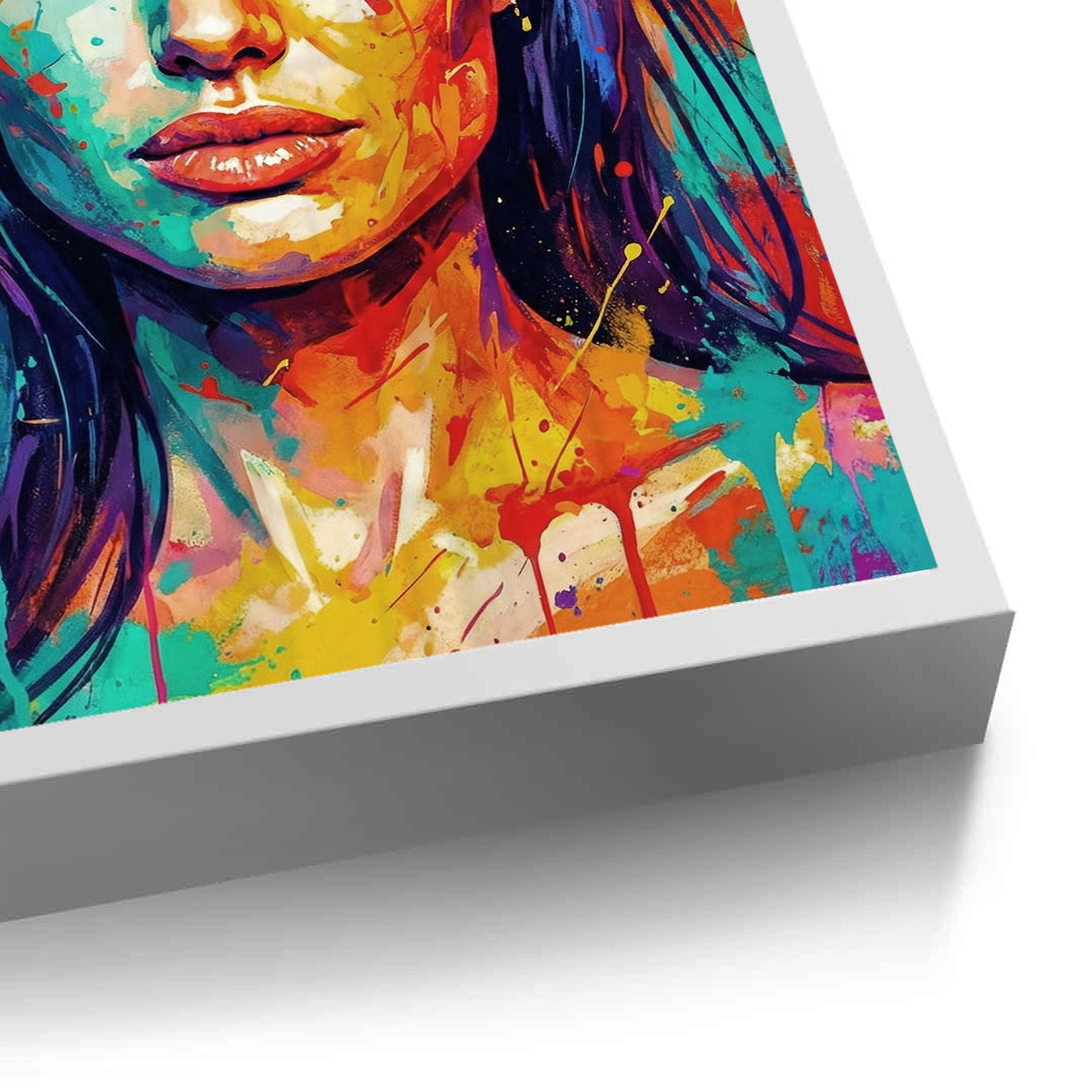 2Vibrant Angelina Pop Art - Fine Art