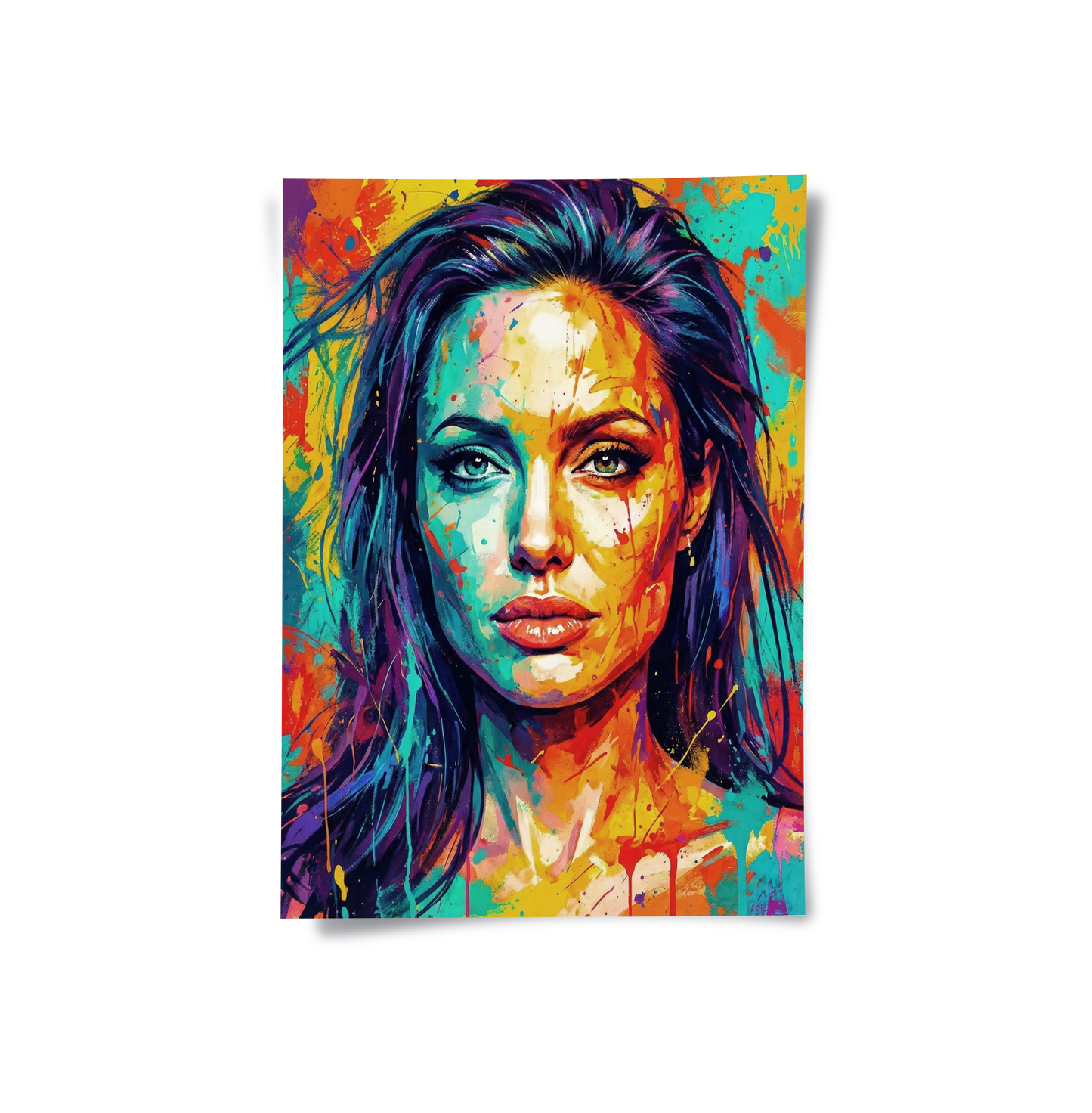 2Vibrant Angelina Pop Art - Poster