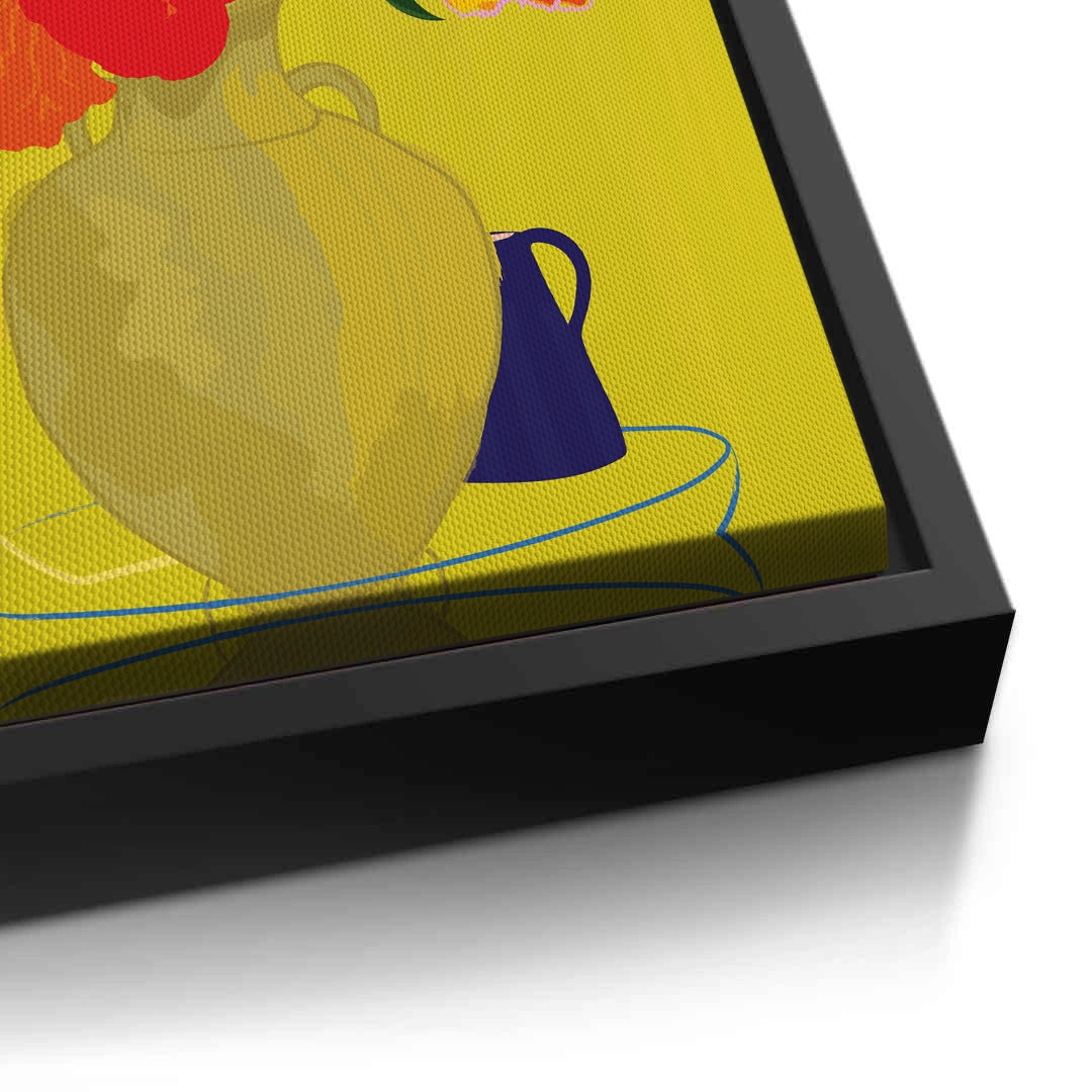 2Vibrant Floral Still Life - Canvas