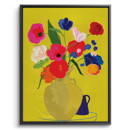 Vibrant Floral Still Life - Canvas