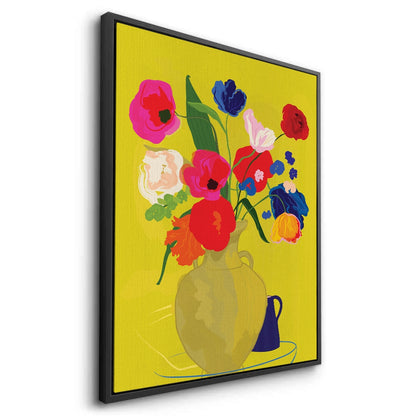 Vibrant Floral Still Life - Canvas