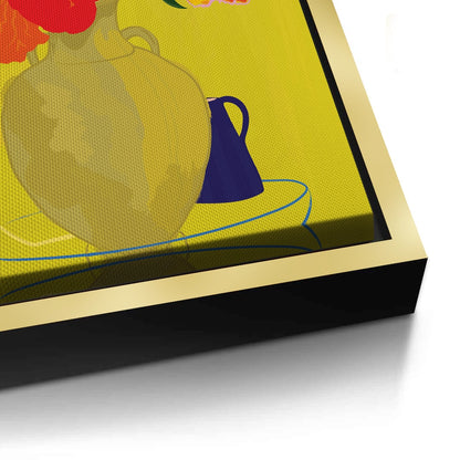 Vibrant Floral Still Life - Canvas
