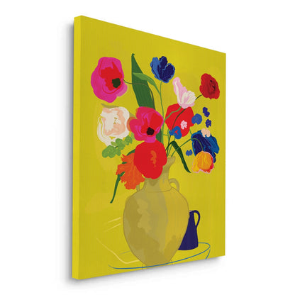 Vibrant Floral Still Life - Canvas