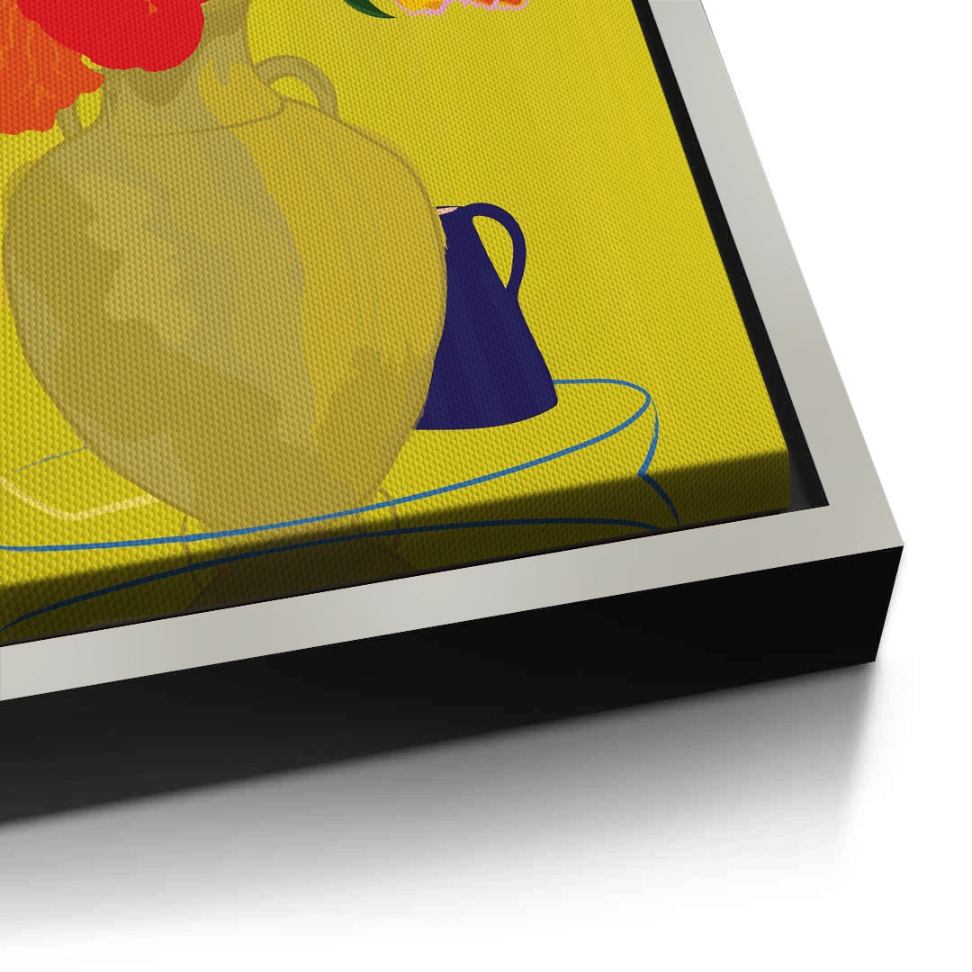 2Vibrant Floral Still Life - Canvas