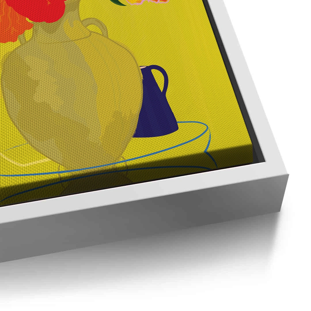 2Vibrant Floral Still Life - Canvas