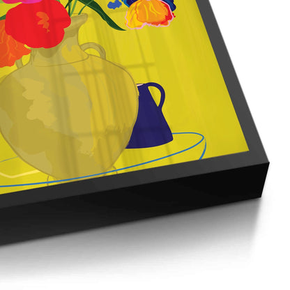 Vibrant Floral Still Life - Fine Art