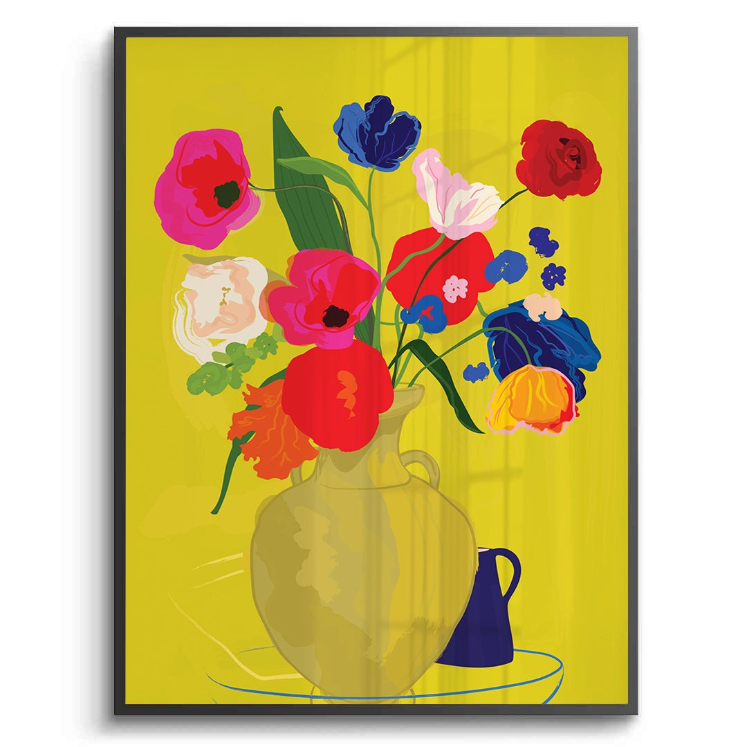2Vibrant Floral Still Life - Fine Art