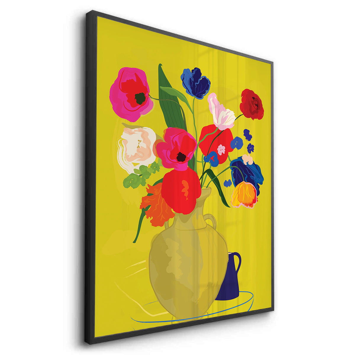 Vibrant Floral Still Life - Fine Art