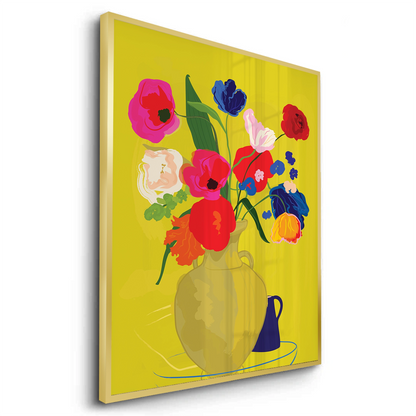 Vibrant Floral Still Life - Fine Art