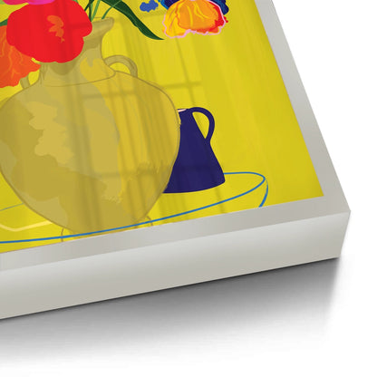 Vibrant Floral Still Life - Fine Art