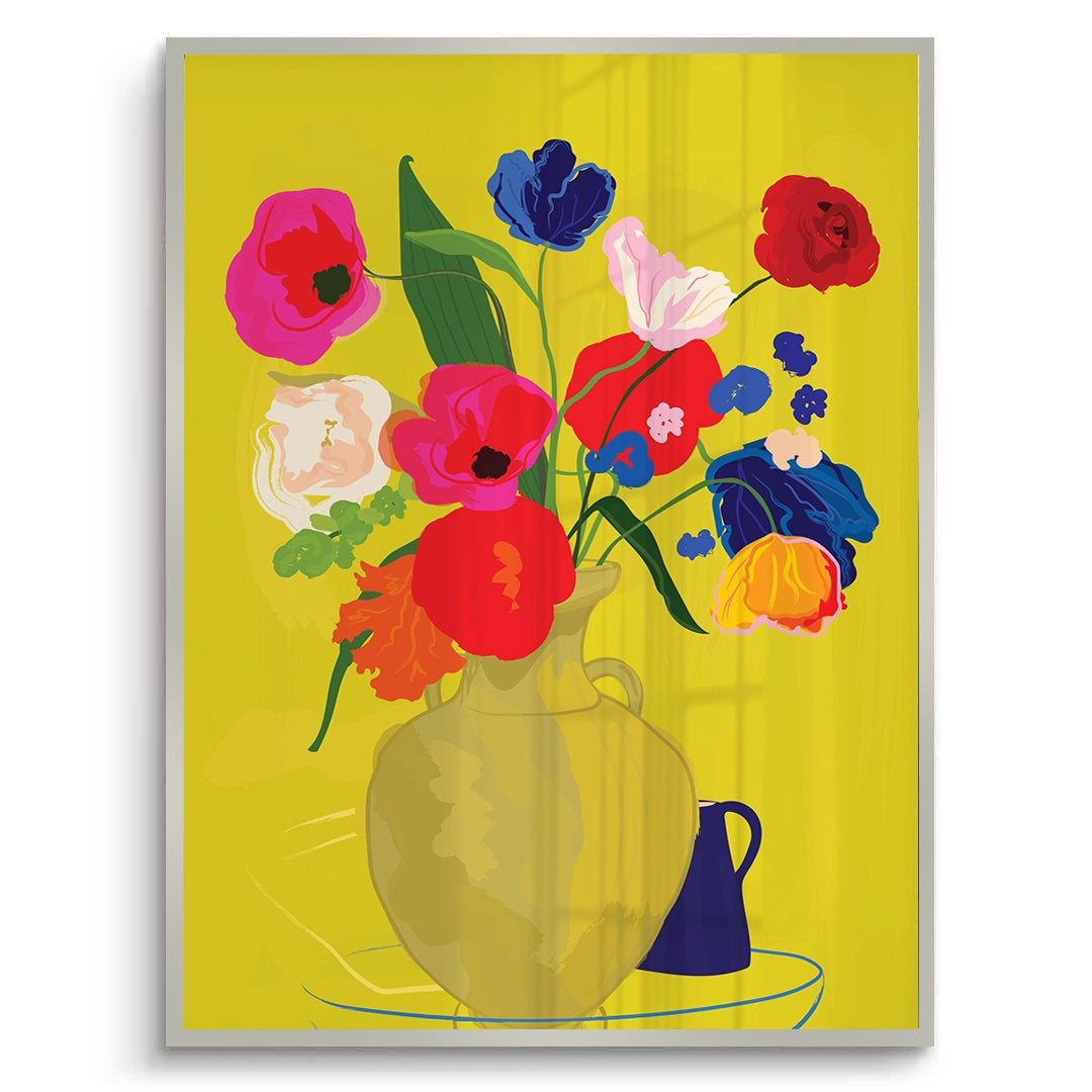 2Vibrant Floral Still Life - Fine Art