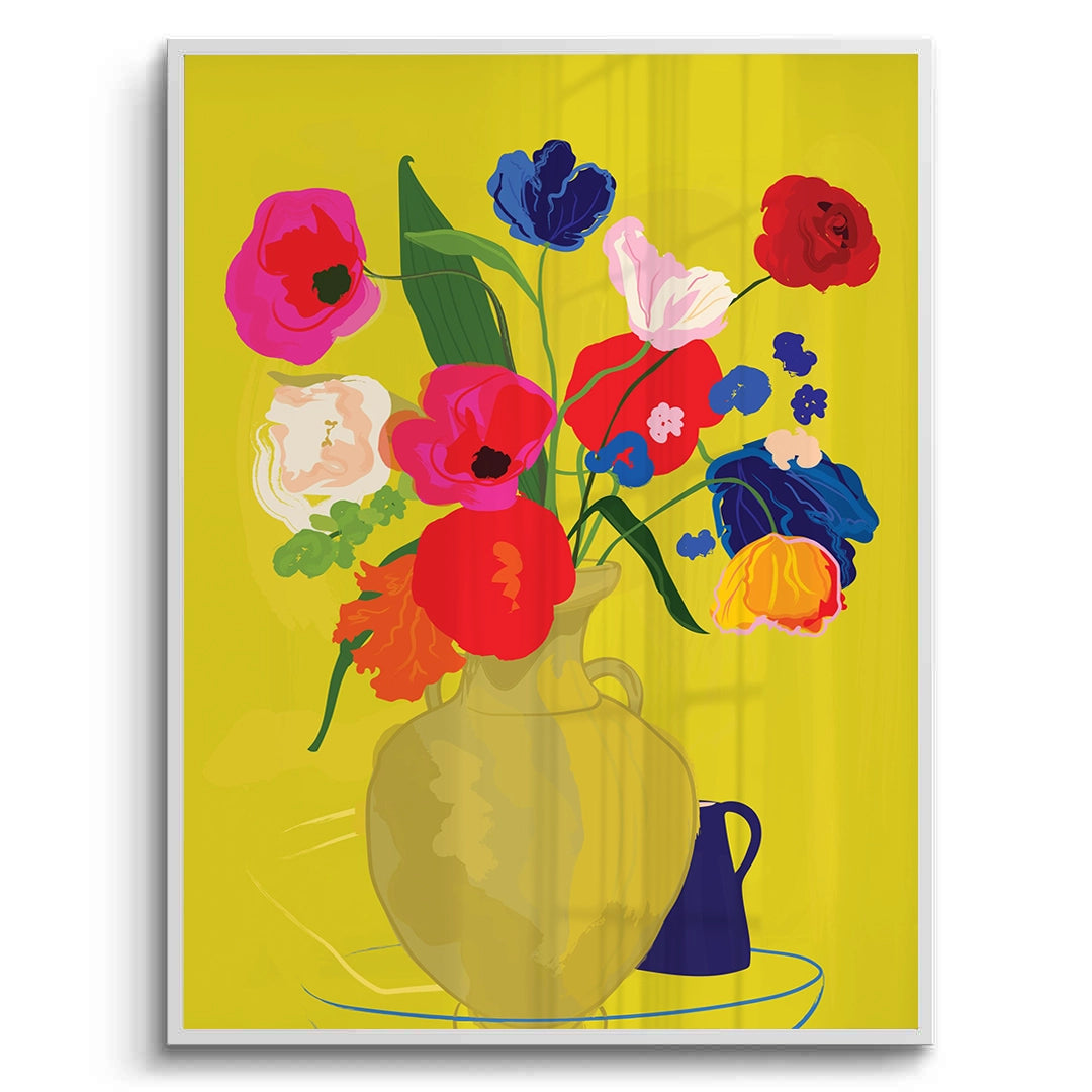 2Vibrant Floral Still Life - Fine Art