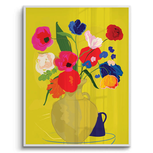 Vibrant Floral Still Life - Fine Art