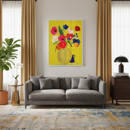 Vibrant Floral Still Life - Fine Art