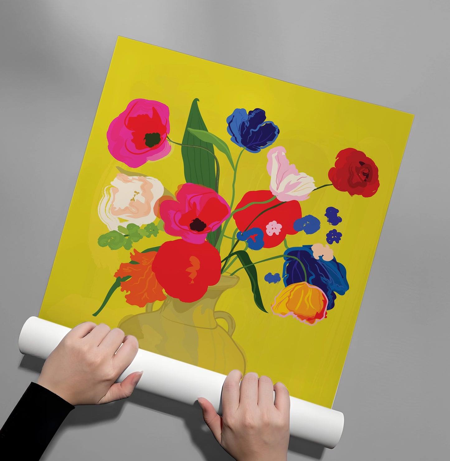 2Vibrant Floral Still Life - Poster