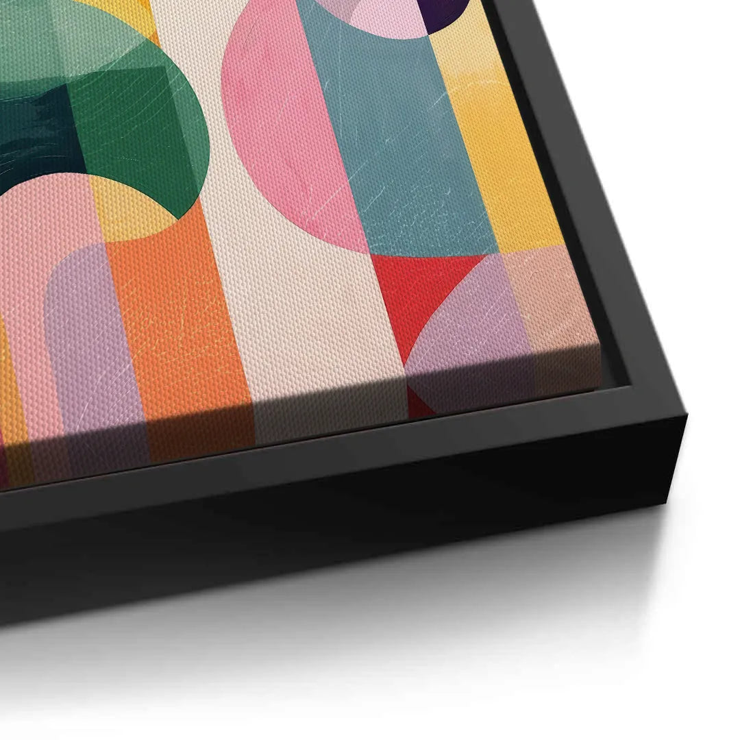 2Vibrant Modern Shape  - Canvas