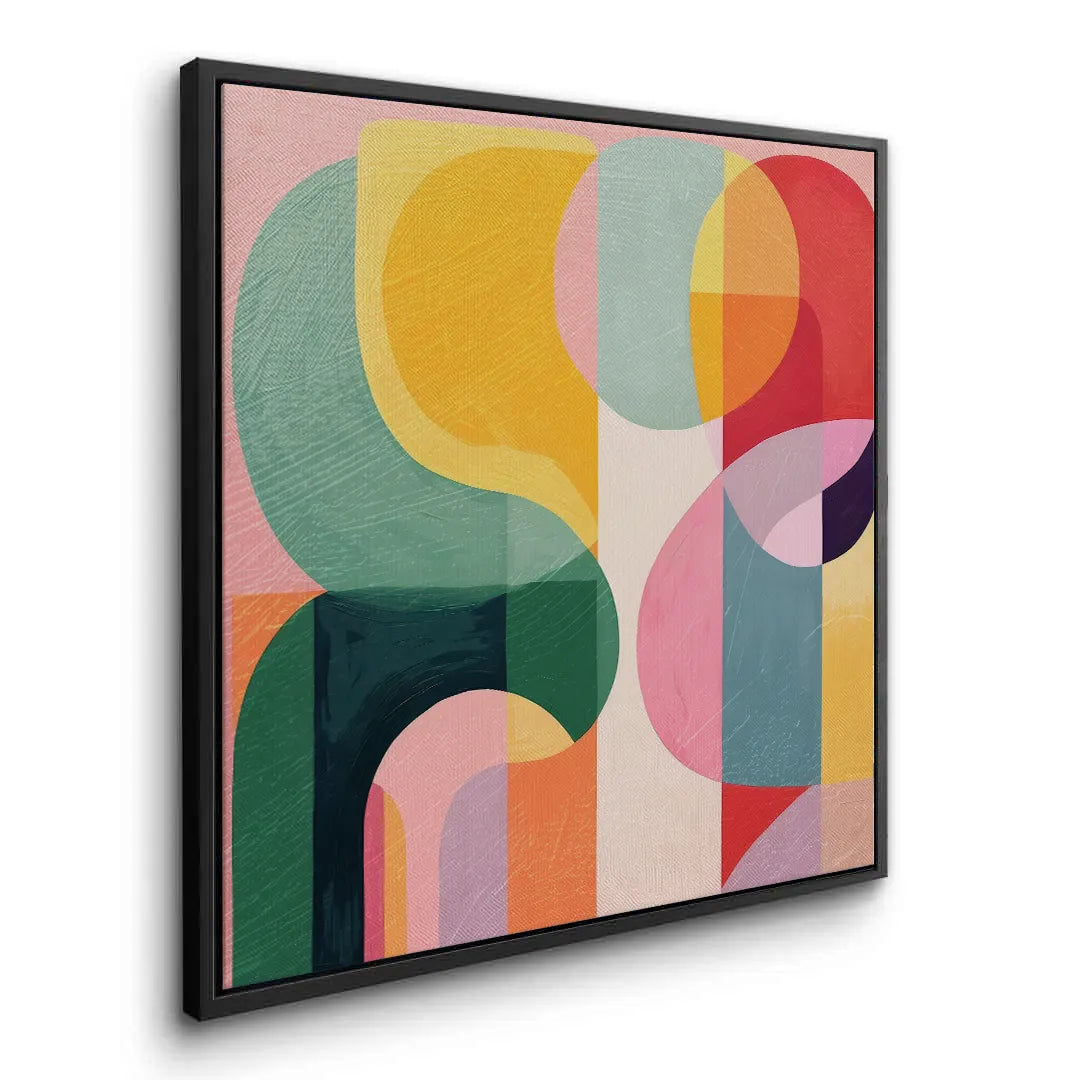 Vibrant Modern Shape  - Canvas - Jasmineart.ae