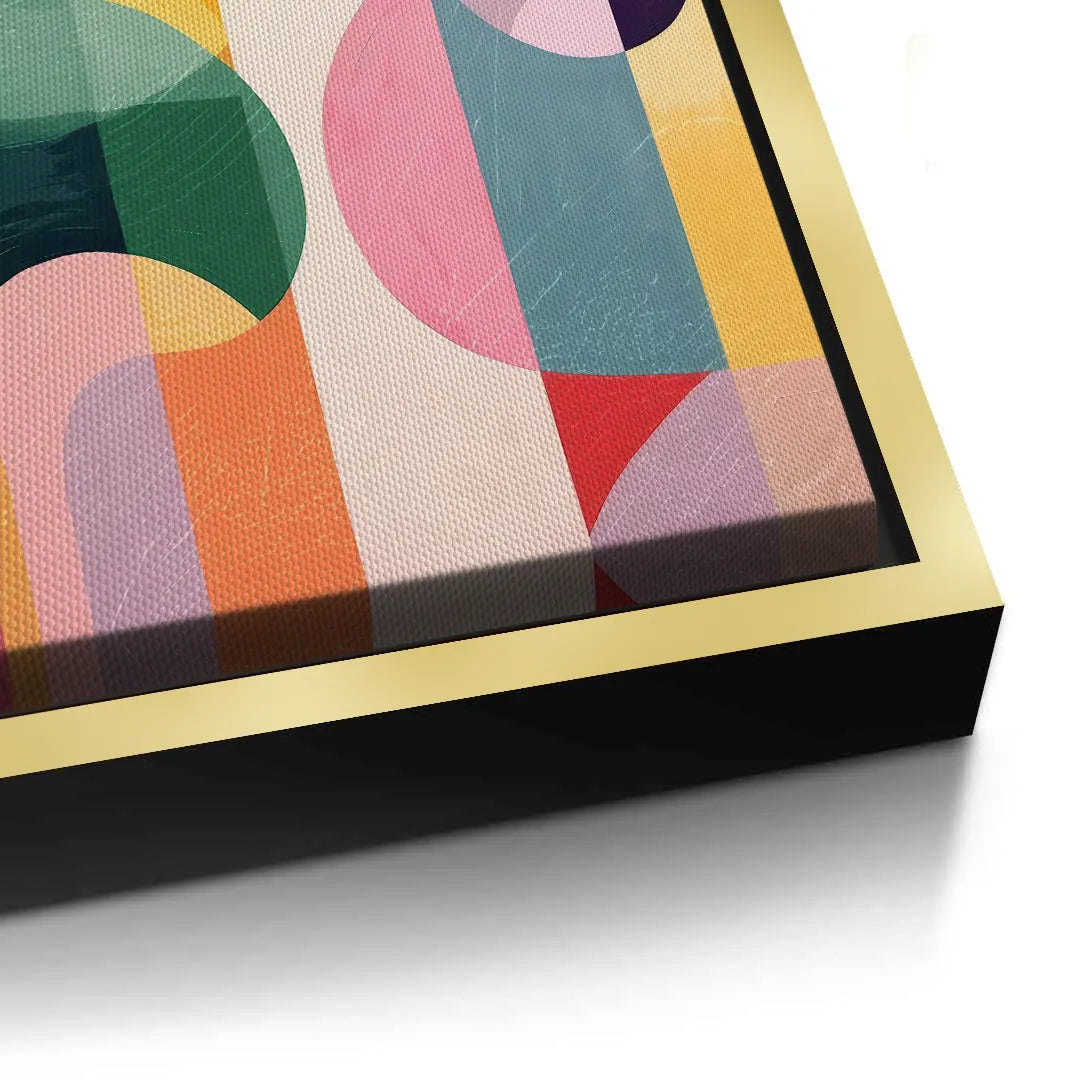 2Vibrant Modern Shape  - Canvas