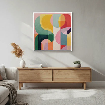 Vibrant Modern Shape  - Canvas