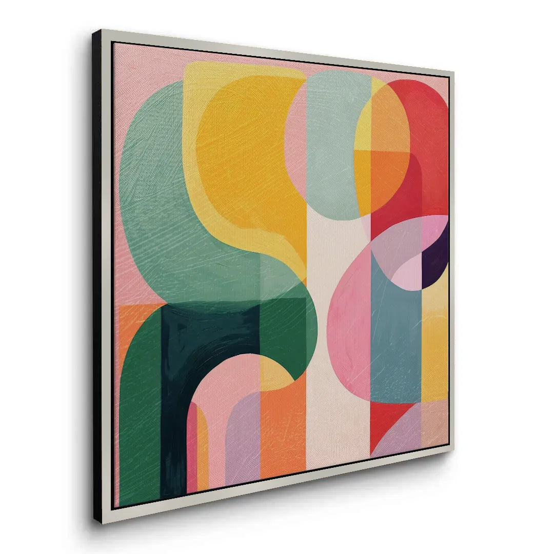 2Vibrant Modern Shape  - Canvas