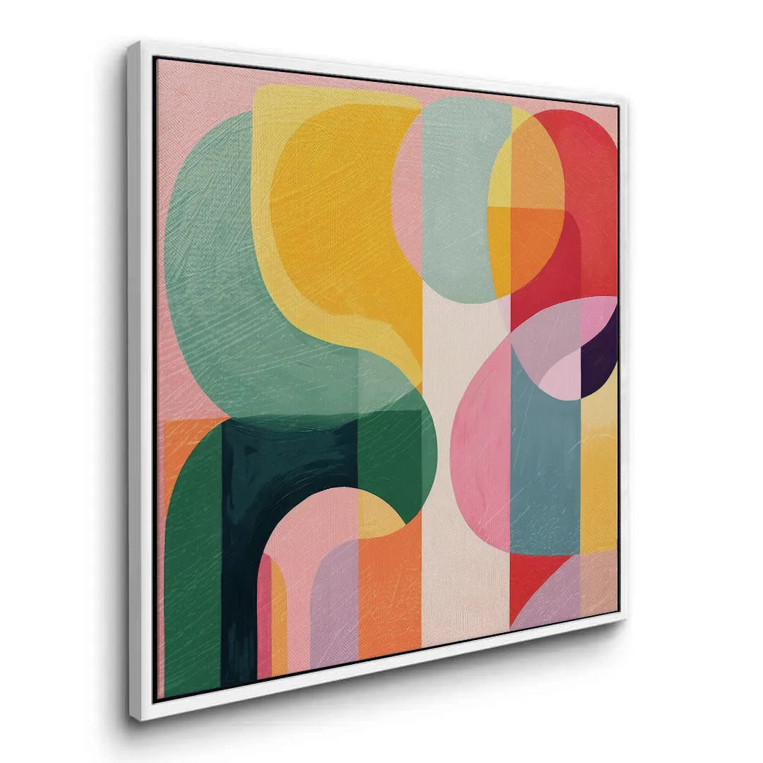 Vibrant Modern Shape  - Canvas - Jasmineart.ae