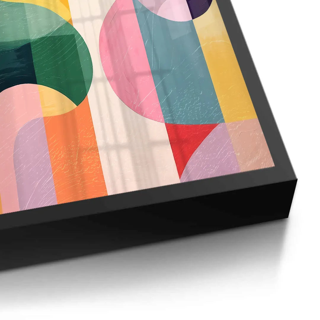 Vibrant Modern Shape - Fine Art - Jasmineart.ae