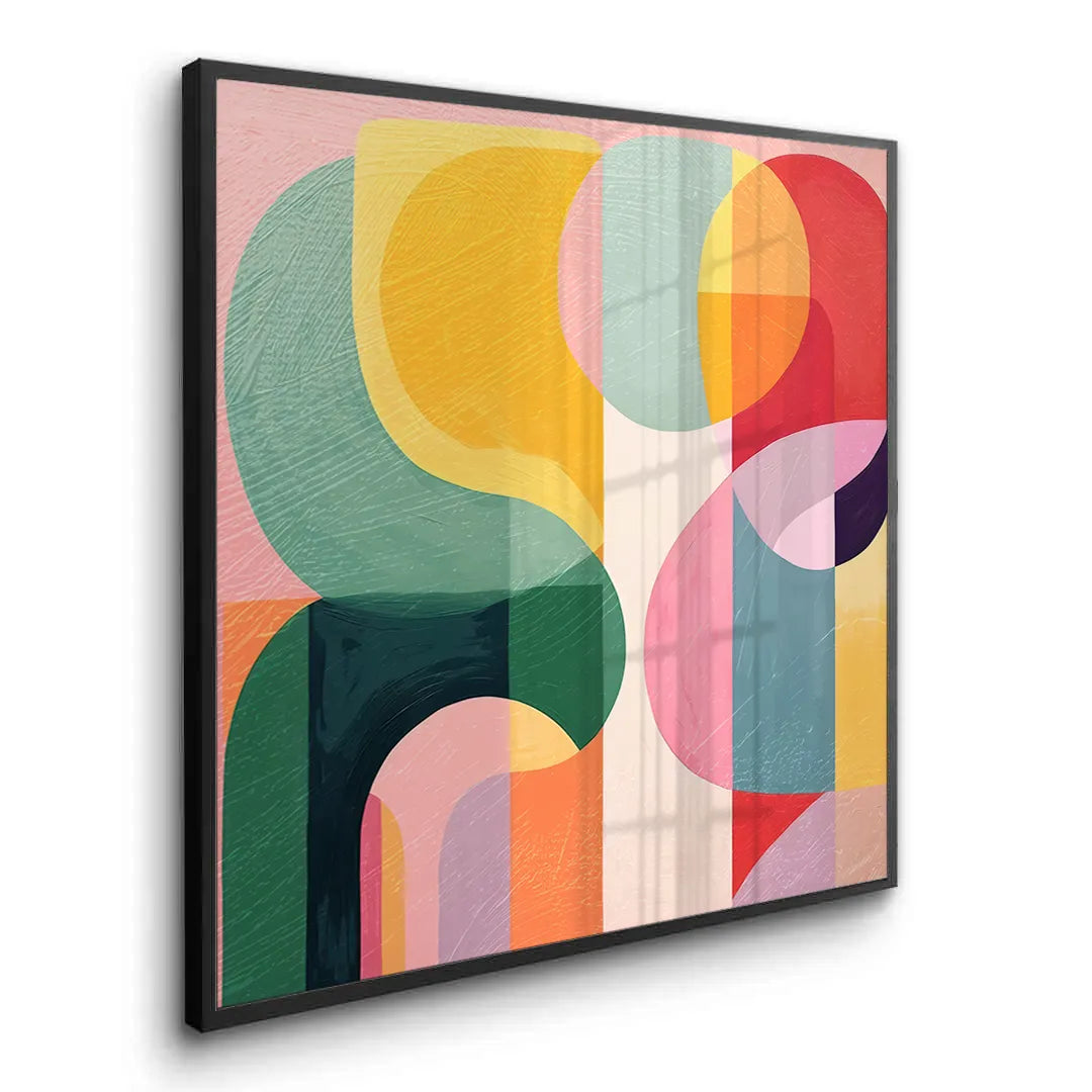 Vibrant Modern Shape - Fine Art - Jasmineart.ae
