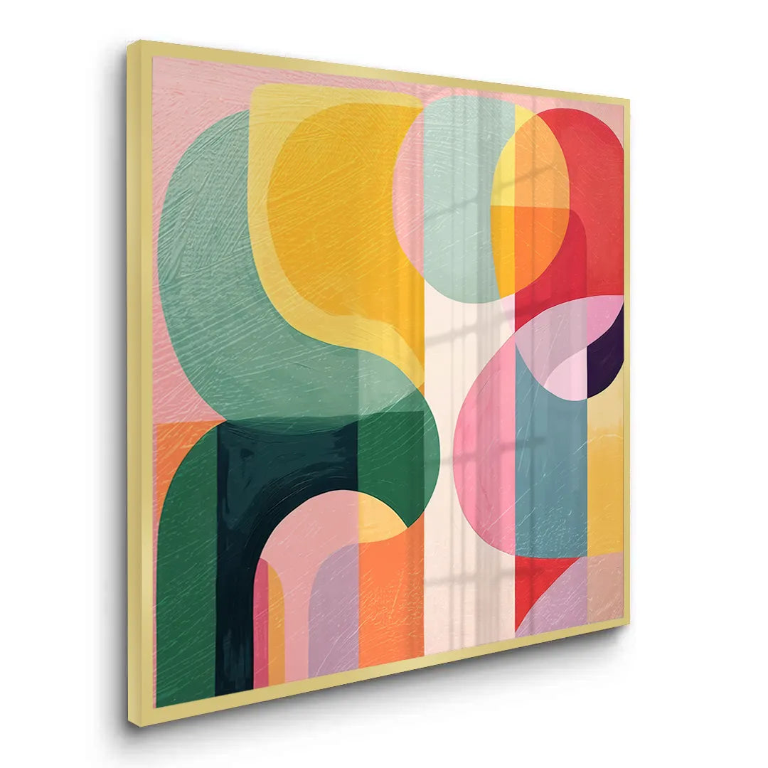 Vibrant Modern Shape - Fine Art - Jasmineart.ae