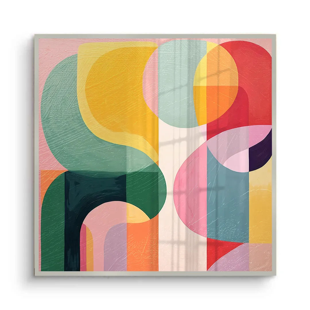 Vibrant Modern Shape - Fine Art - Jasmineart.ae