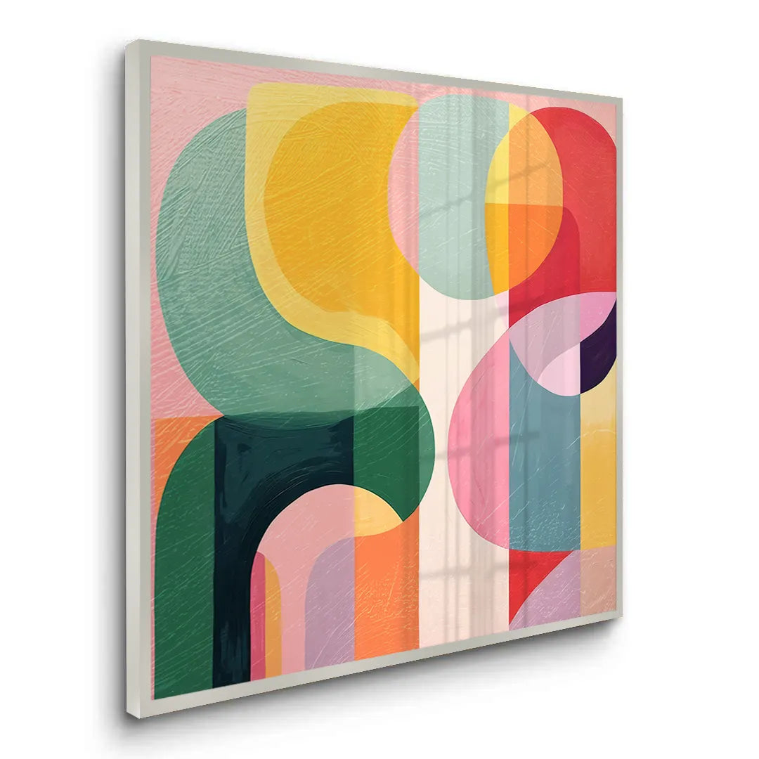 Vibrant Modern Shape - Fine Art - Jasmineart.ae