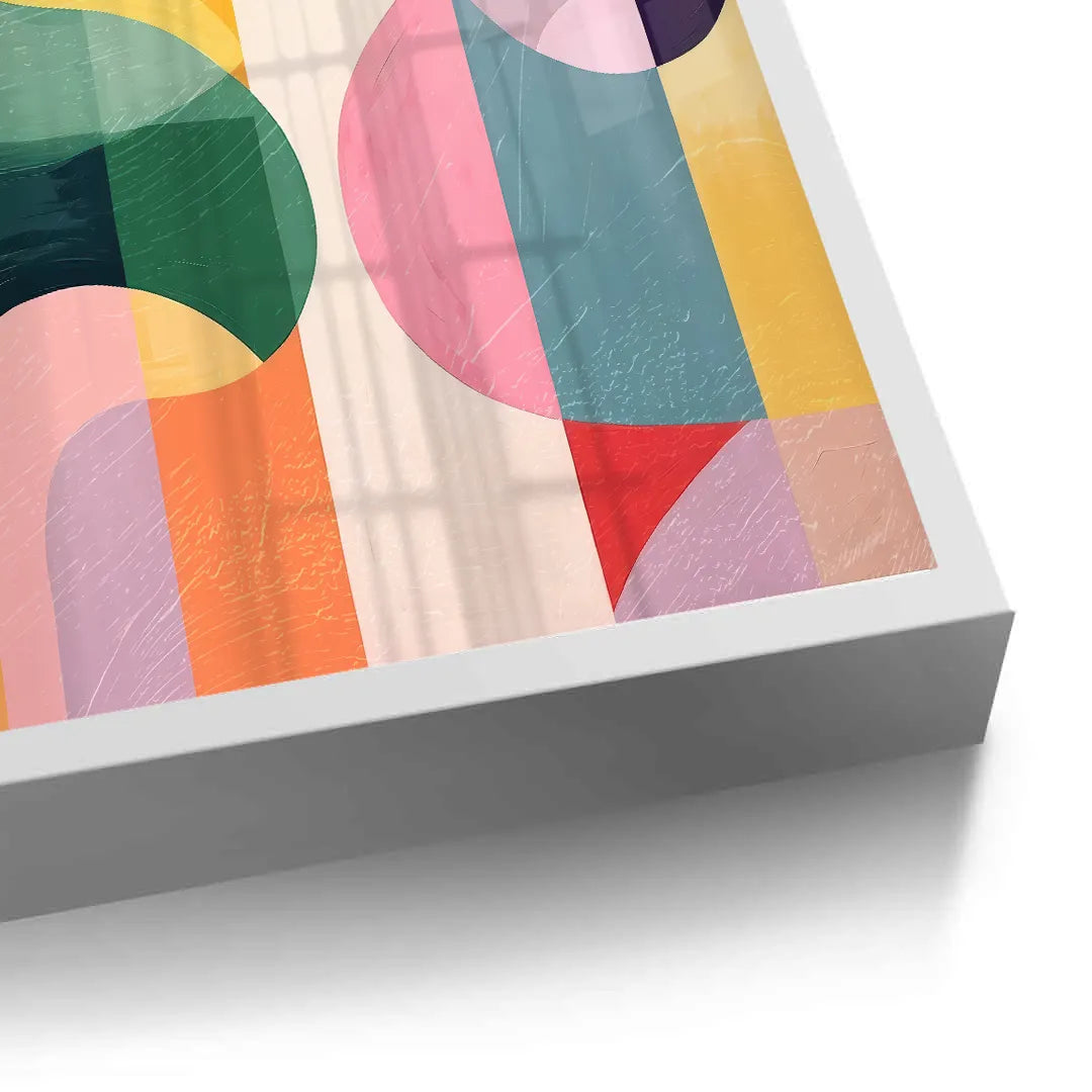 Vibrant Modern Shape - Fine Art - Jasmineart.ae