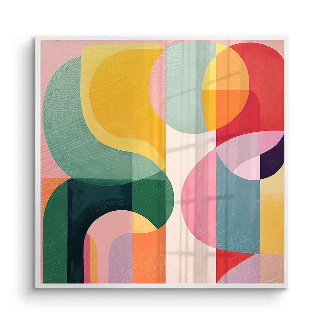 Vibrant Modern Shape - Fine Art - Jasmineart.ae