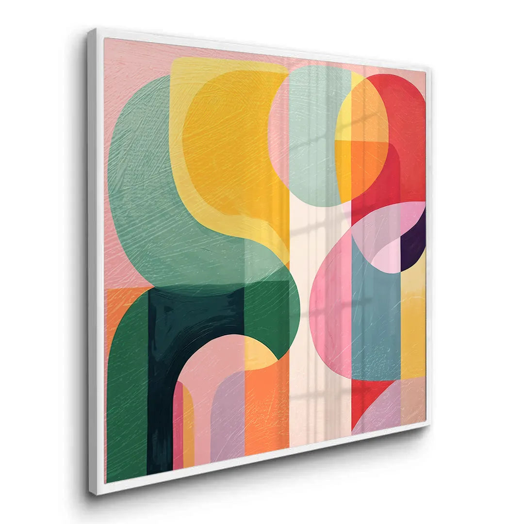 Vibrant Modern Shape - Fine Art - Jasmineart.ae