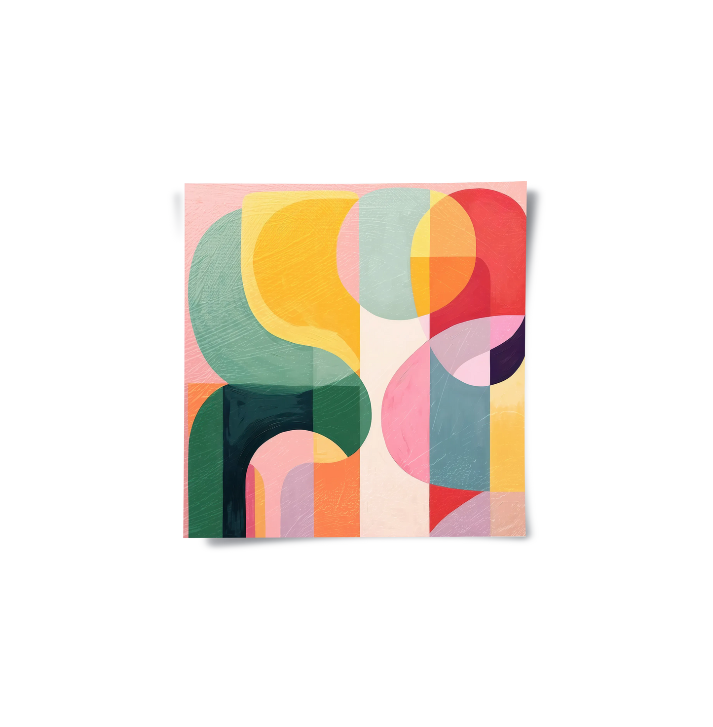 2Vibrant Modern Shape - Poster