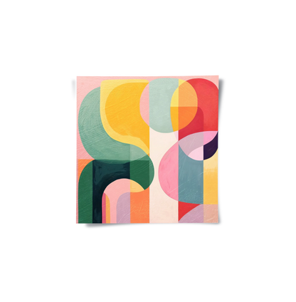 Vibrant Modern Shape - Poster