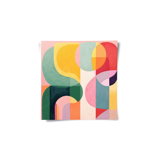 Vibrant Modern Shape - Poster