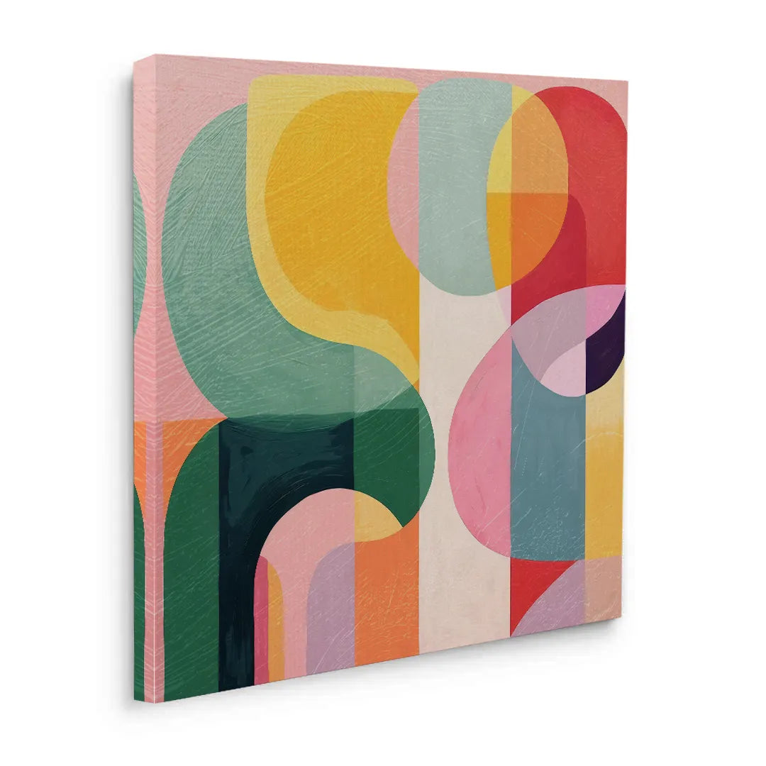 Vibrant Modern Shape  - Canvas - Jasmineart.ae