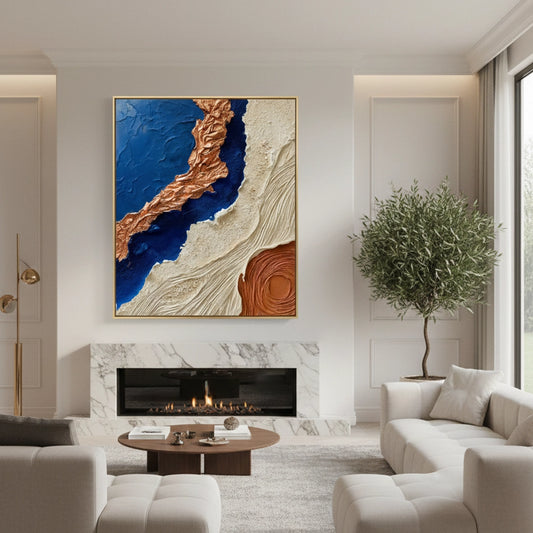 Vibrant Ocean Shoreline Painting #VOSH330