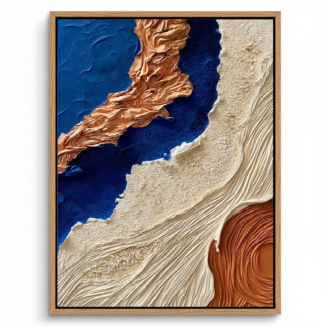 2Vibrant Ocean Shoreline Painting #VOSH330