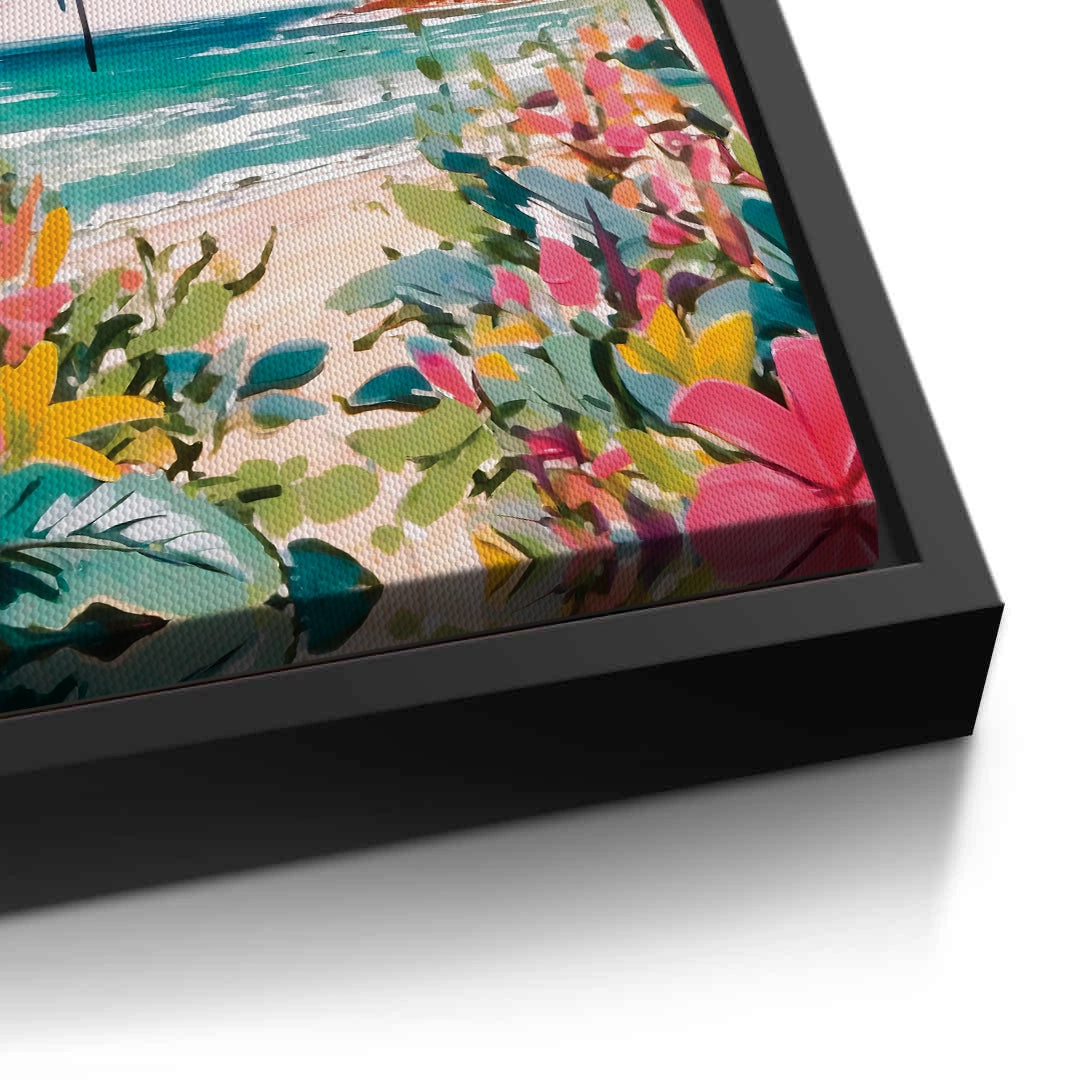 2Vibrant Tropical Palm Tree - Canvas