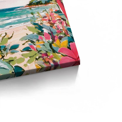 Vibrant Tropical Palm Tree - Canvas