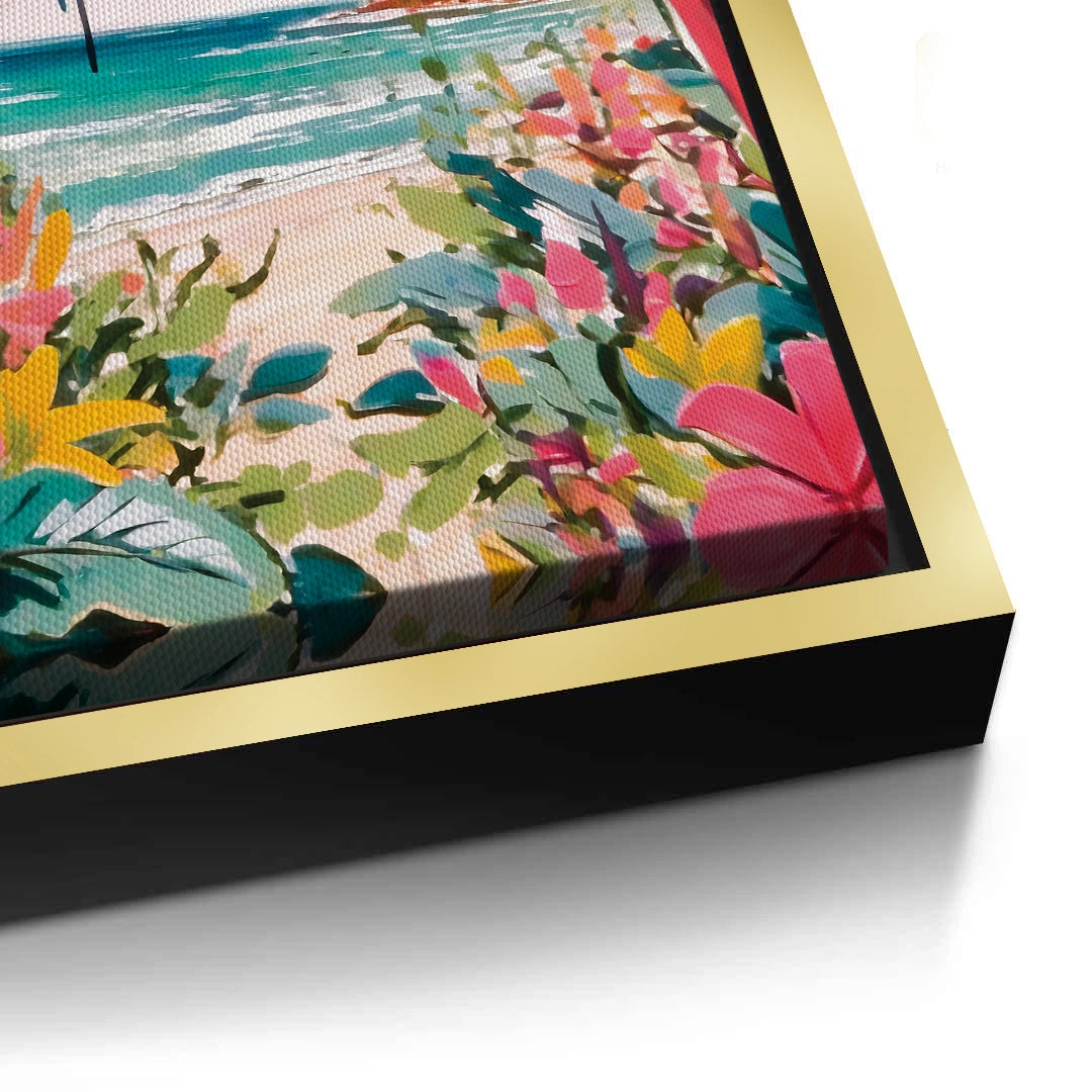 2Vibrant Tropical Palm Tree - Canvas