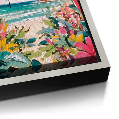 Vibrant Tropical Palm Tree - Canvas