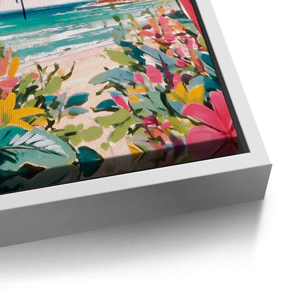 Vibrant Tropical Palm Tree - Canvas