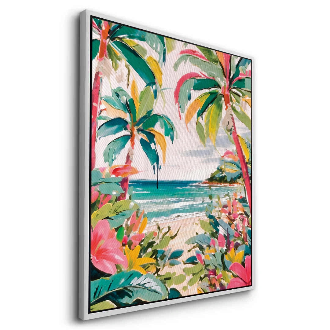 2Vibrant Tropical Palm Tree - Canvas