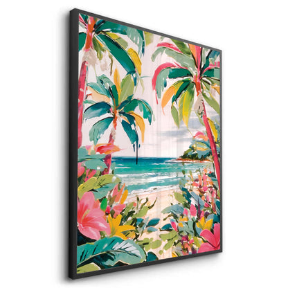 Vibrant Tropical Palm Tree - Fine Art