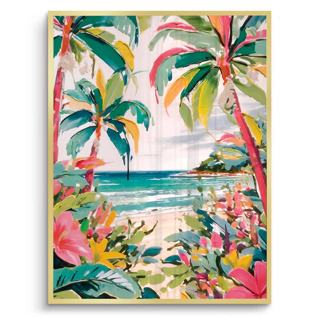 2Vibrant Tropical Palm Tree - Fine Art
